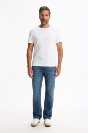 Celio-C5 Straight Cotton Stretch - Stone Blue