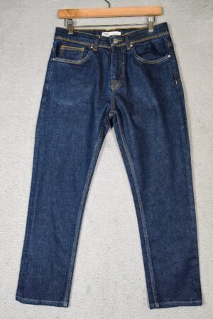 Zara Classic Solid Slim Dark Blue Jeans