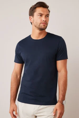 Essential Crew Neck Cotton T-Shirt - Men
